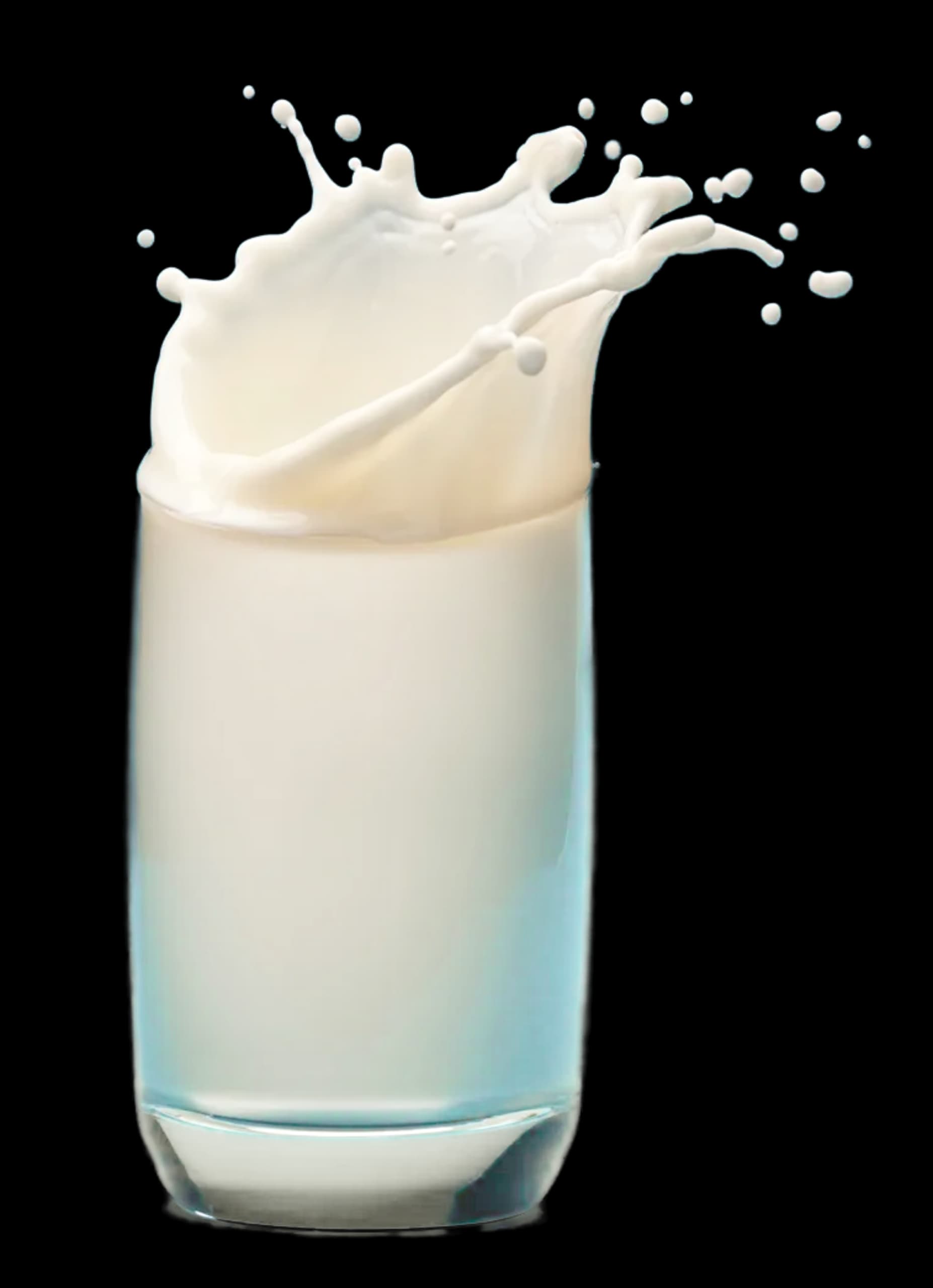 Reuben’s milk poured into a glass